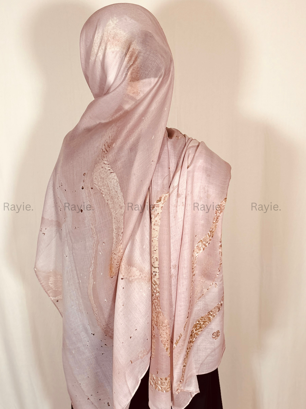 Blush Serpent Swirl Hijab