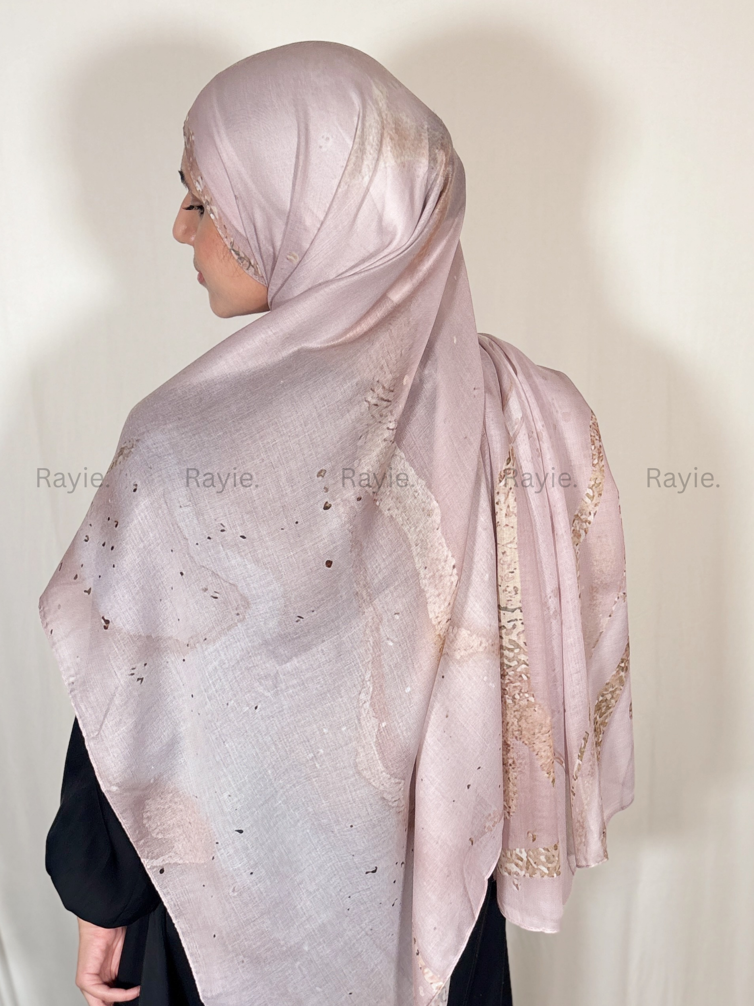 Blush Serpent Swirl Hijab