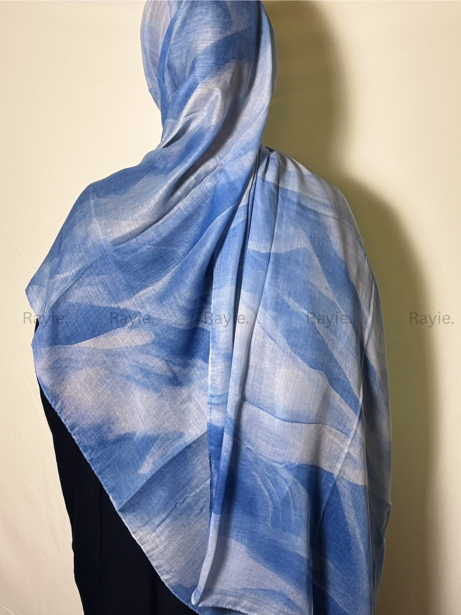 Blue Ocean Marble Hijab