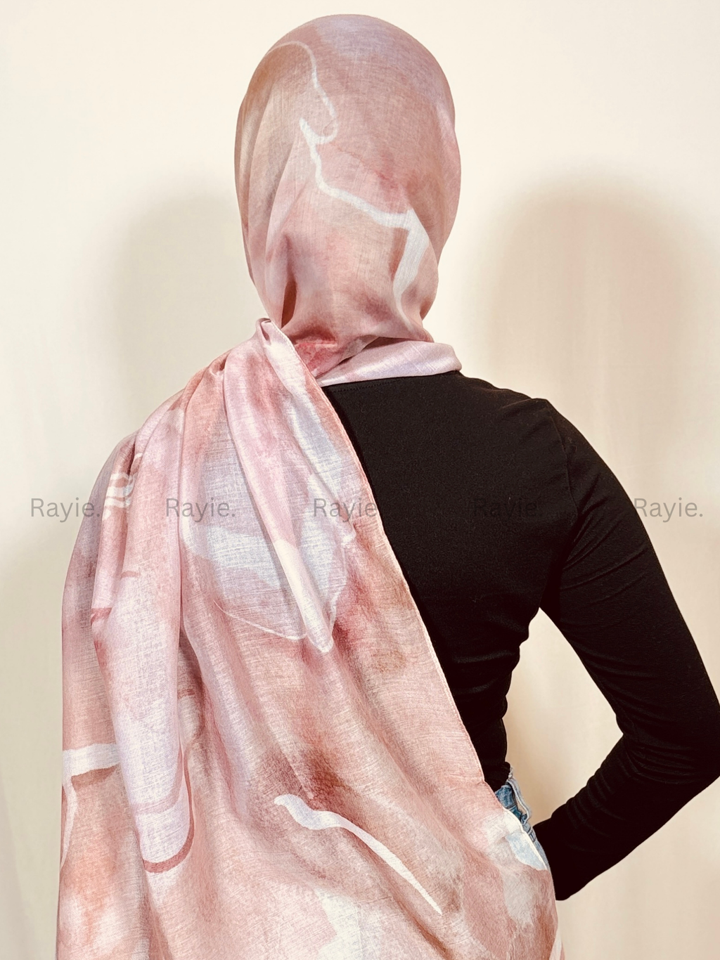 Blush Shadow Elegance Hijab
