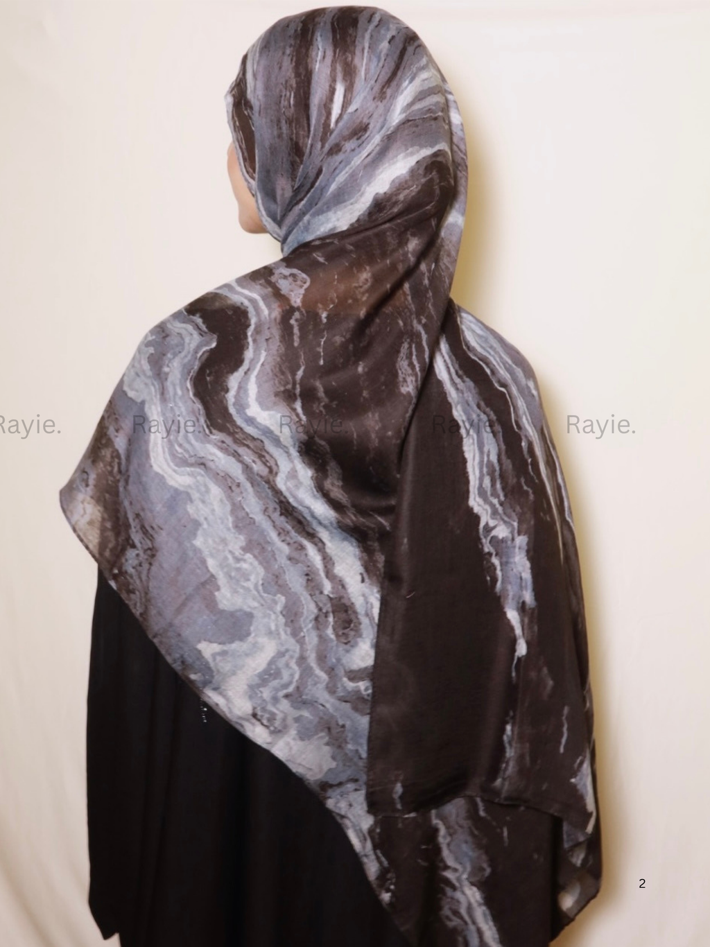 Midnight Swirl Modal Hijab