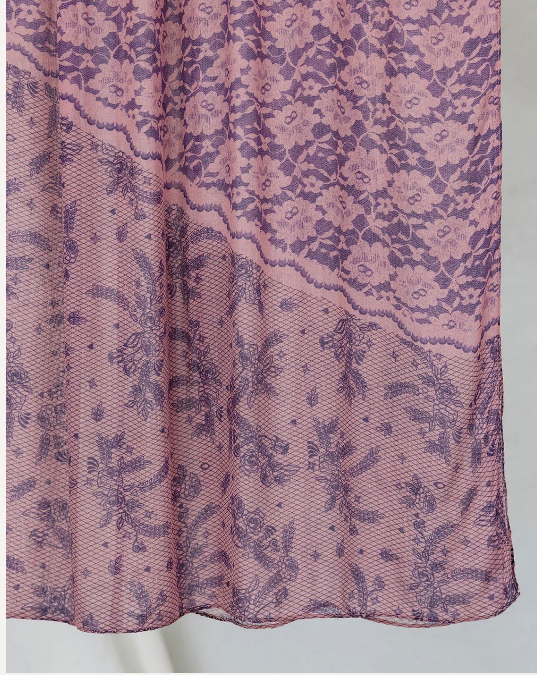 Lavender Bloom Mesh Hijab