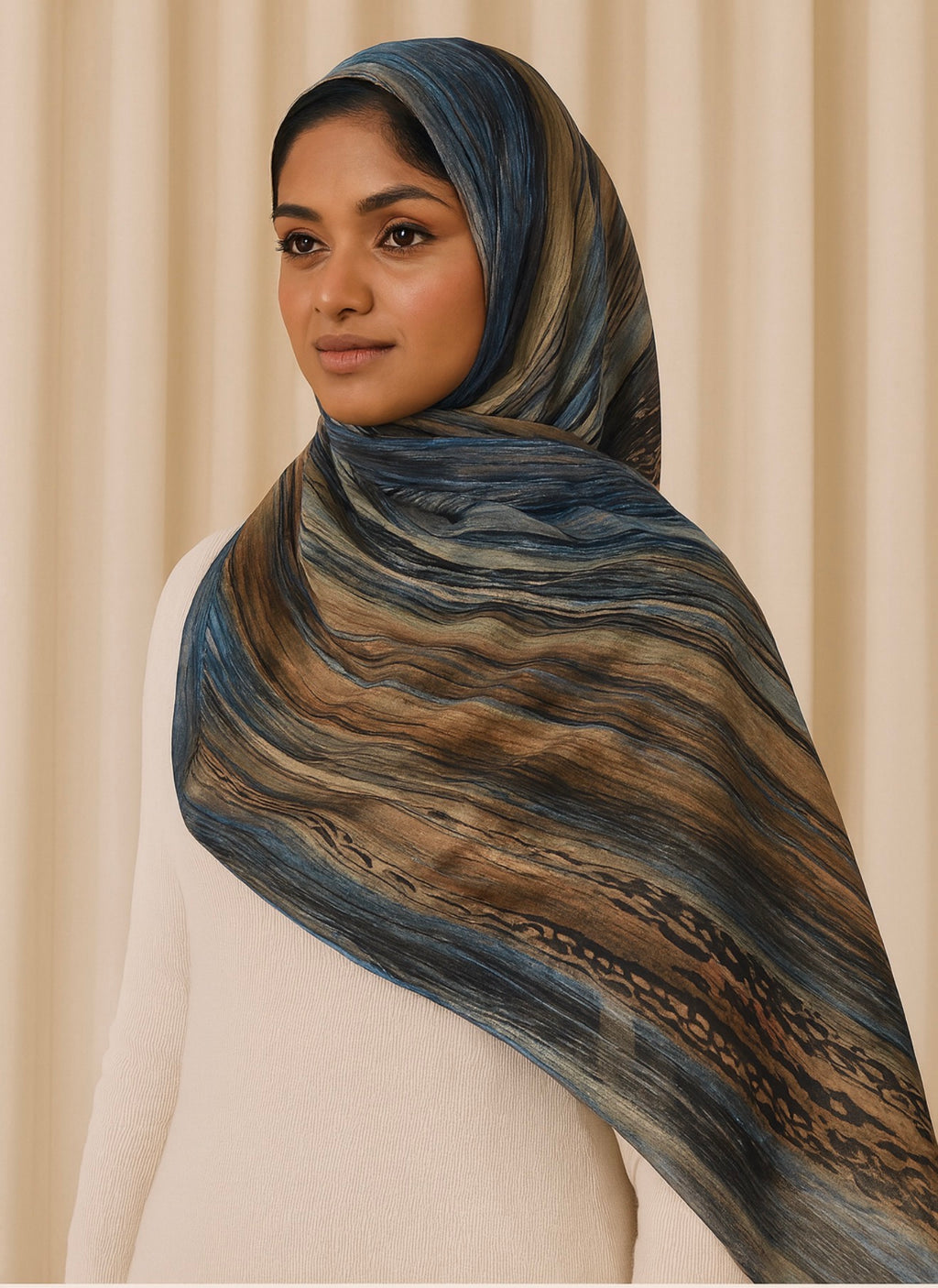 Noir Dune Marble Hijab