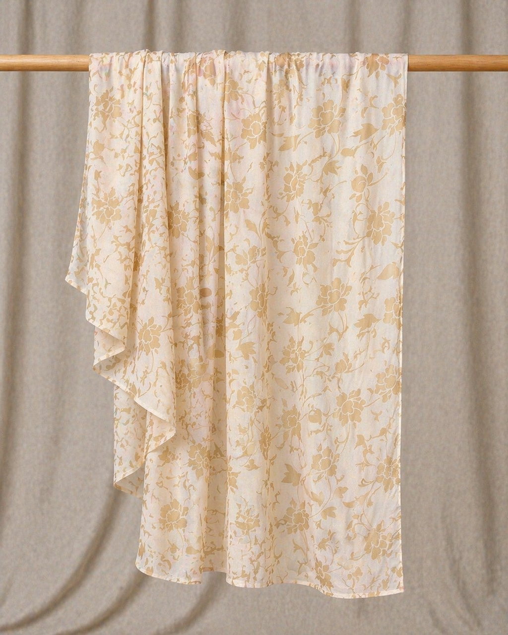 Cream Bloom Modal Hijab