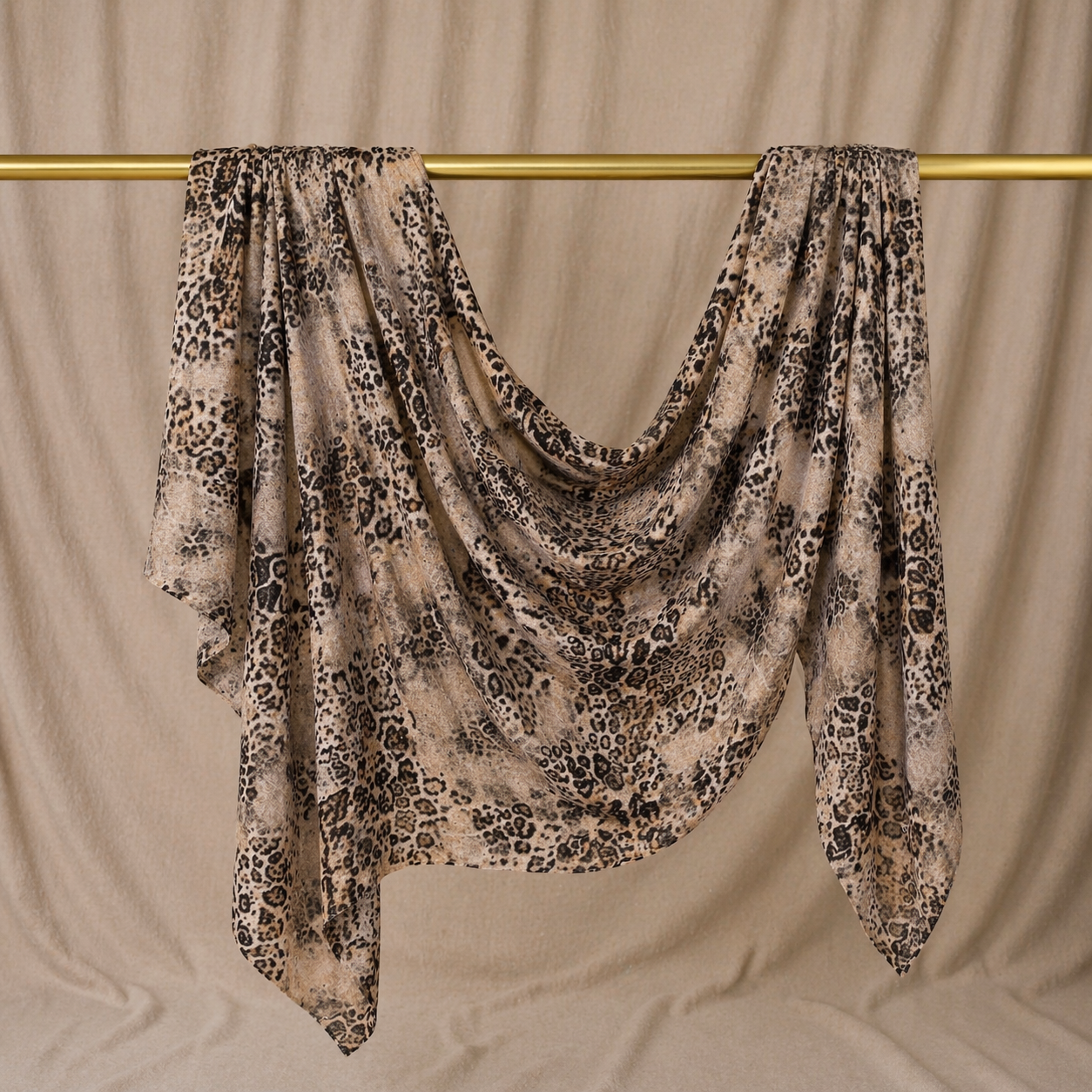 Wild Mocha Leopard Modal Hijab