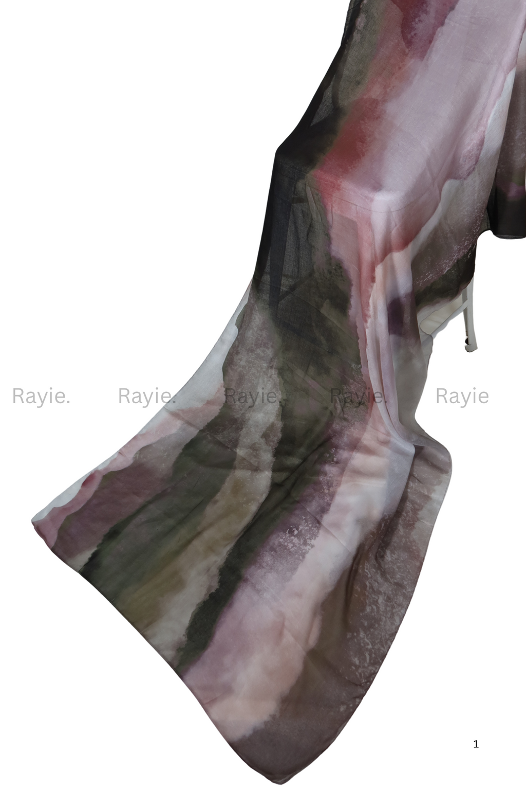 Olive Blossom Multi-Color Printed Modal Hijab