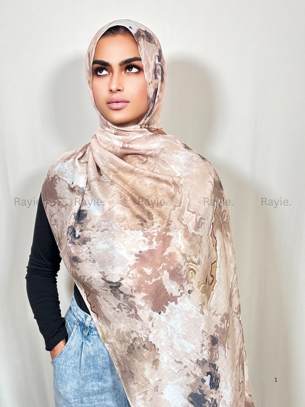 Ivory Elegance Hijab