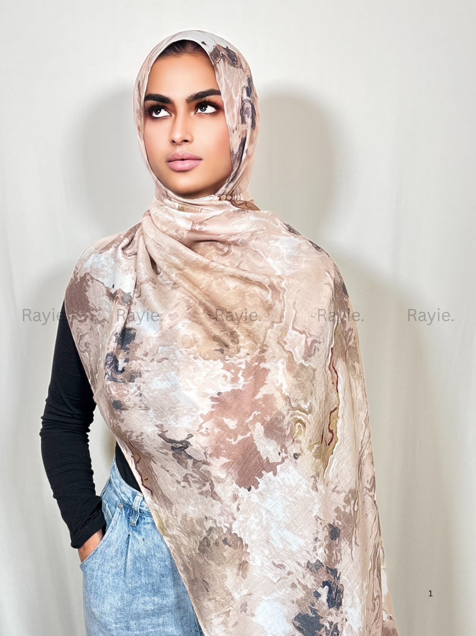 Ivory Elegance Hijab