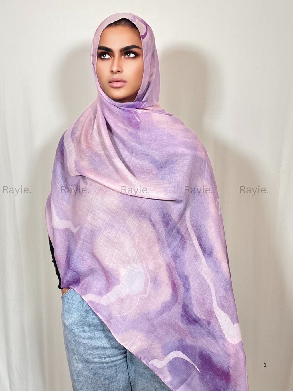 Lavender Swirl Hijab