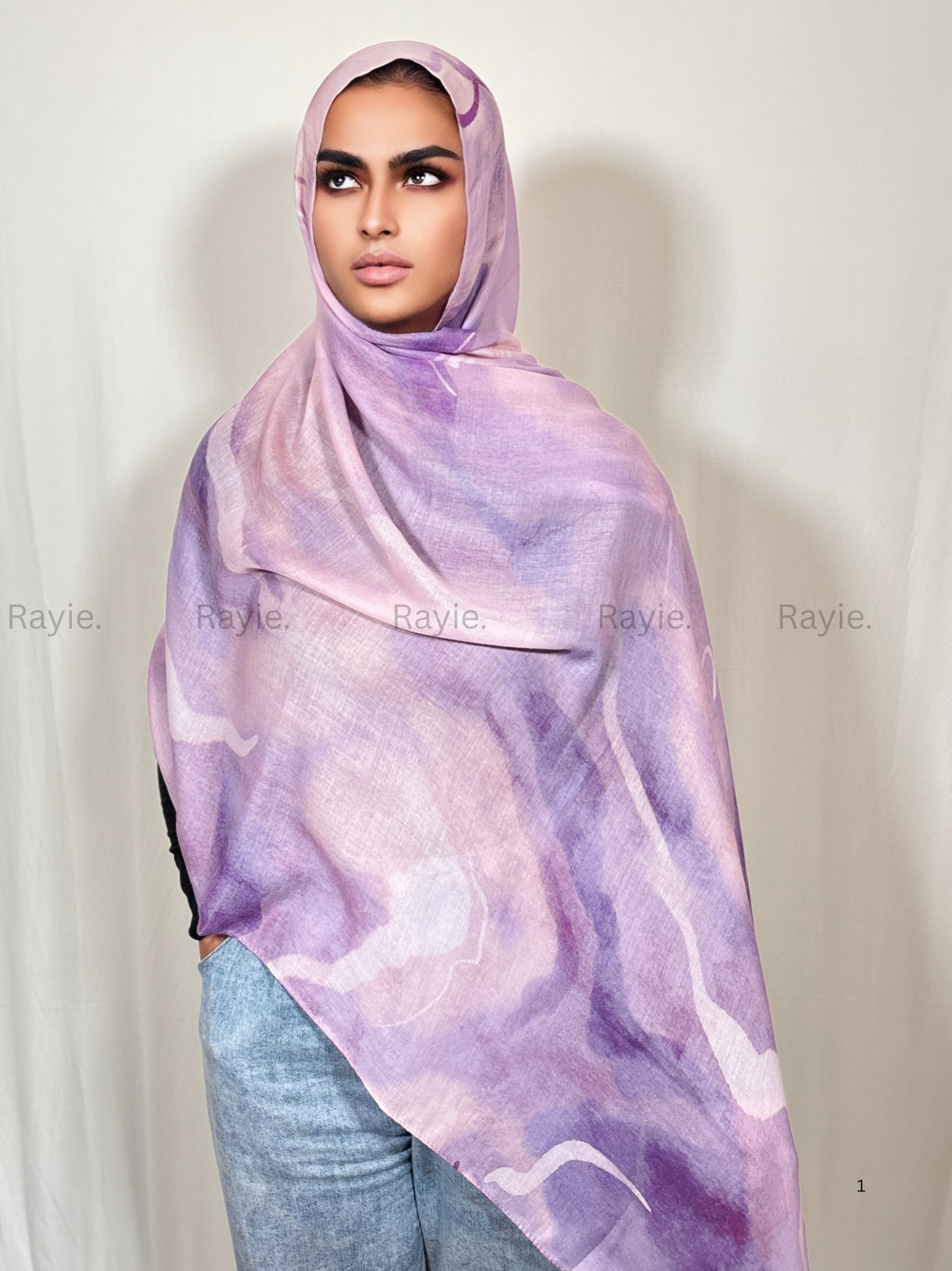 Lavender Swirl Hijab