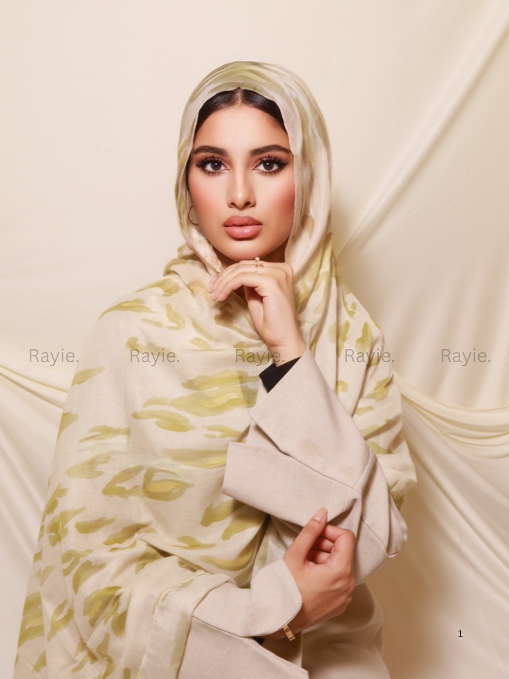Speckled olive green