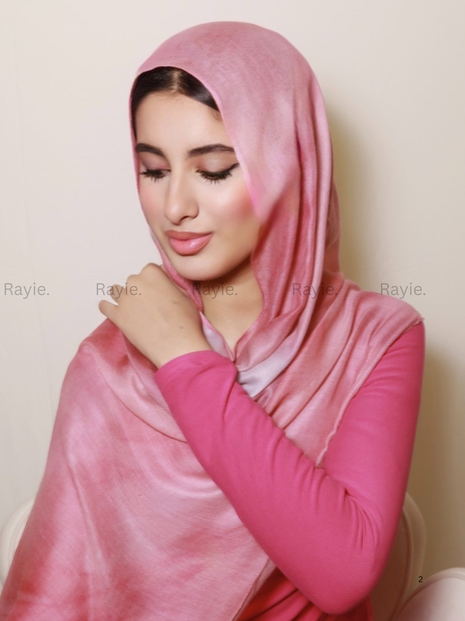 Rosy Whirl Hijab