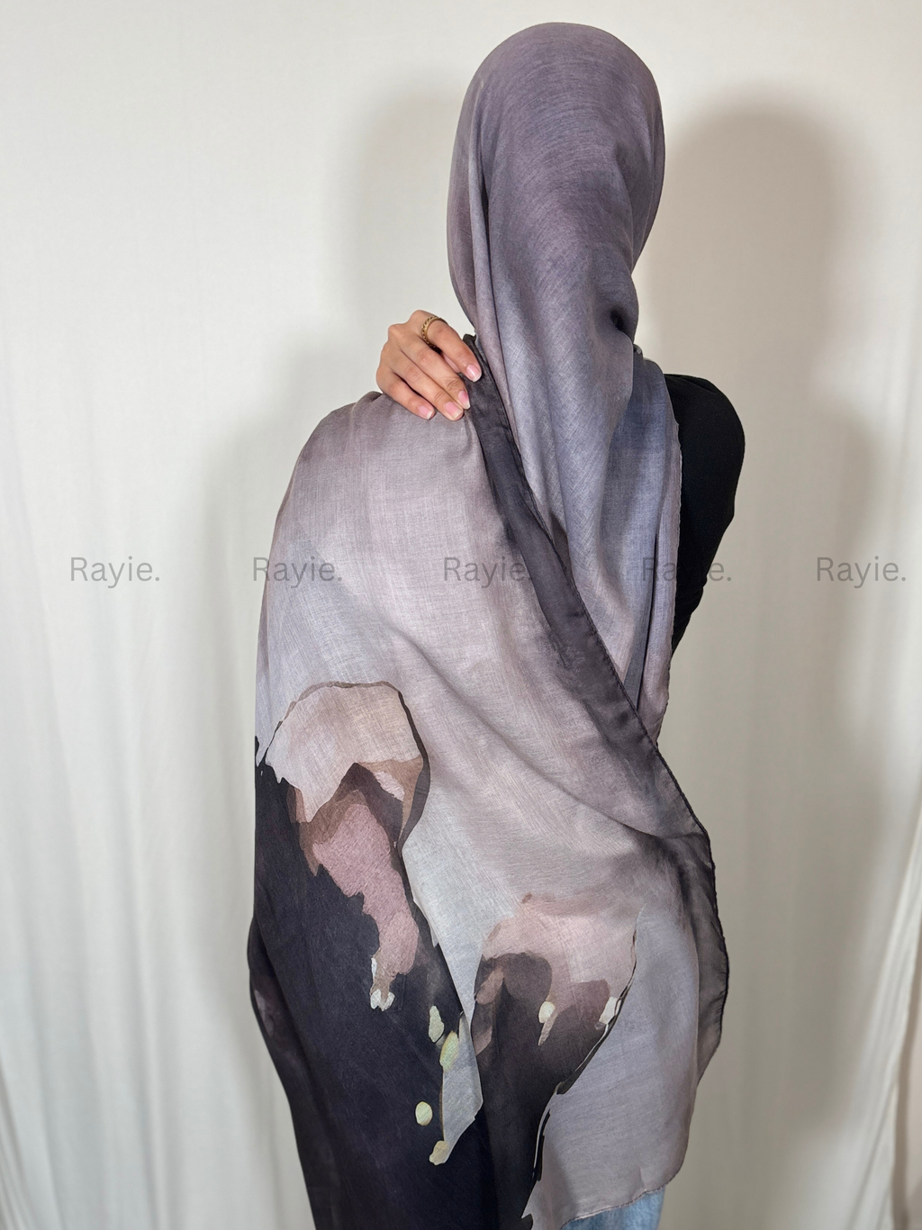 Black Bug-Spot Hijab