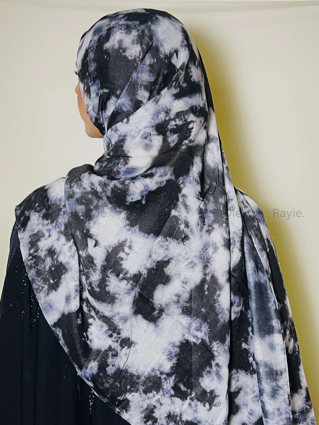 Monochrome Veil Hijab